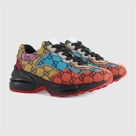 gucci sneakers multi color|Gucci sneakers diamond.